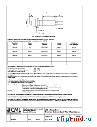 Datasheet 190AX251 manufacturer CML