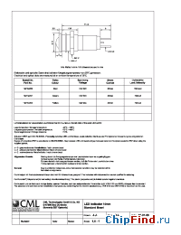 Datasheet 1921X25X manufacturer CML