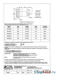 Datasheet 195AX351MUC производства CML