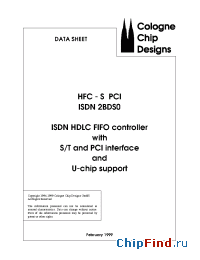 Datasheet HFC-SPCI производства Cologne