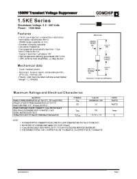 Datasheet 1.5KE350A manufacturer Comchip