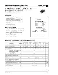 Datasheet CFRM105 производства Comchip