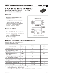 Datasheet TV06B450J manufacturer Comchip