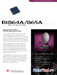 Datasheet BT865A производства Conexant
