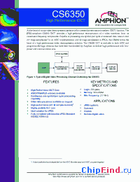 Datasheet CS6350 производства Conexant