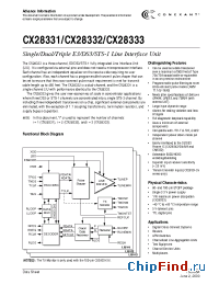 Datasheet CX28331-1X производства Conexant