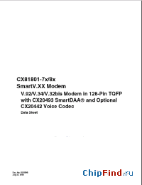 Datasheet CX81801-74 производства Conexant