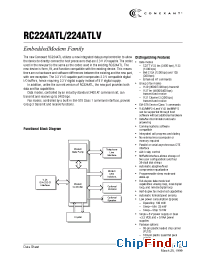 Datasheet RC224ATL производства Conexant