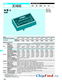 Datasheet ZW62412 производства COSEL