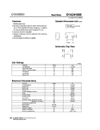 Datasheet D1A241000 manufacturer COSMO