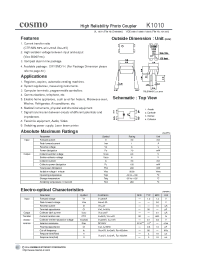 Datasheet K1010 manufacturer COSMO