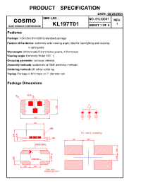 Datasheet KL-197T01 производства COSMO