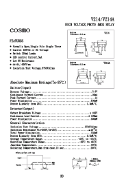 Datasheet V214 manufacturer COSMO