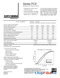Datasheet 7PCV2415 manufacturer Crydom