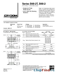 Datasheet B482F-2 manufacturer Crydom