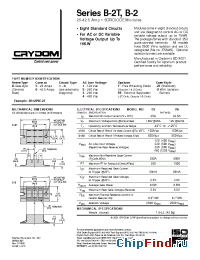 Datasheet B511F-2 manufacturer Crydom