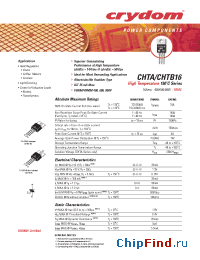 Datasheet CHTA24-800 manufacturer Crydom
