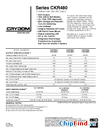 Datasheet CKRA4830P manufacturer Crydom