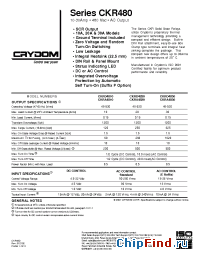 Datasheet CKRD4810 manufacturer Crydom