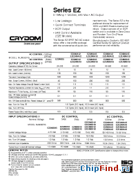 Datasheet EZ240A12R manufacturer Crydom
