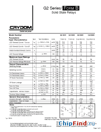 Datasheet G2-1B01-TT manufacturer Crydom