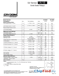 Datasheet G2-AB02-ST manufacturer Crydom