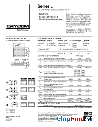 Datasheet L342 manufacturer Crydom