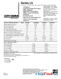Datasheet LS240D12 manufacturer Crydom