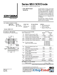 Datasheet M5010014F manufacturer Crydom