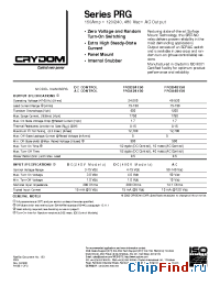Datasheet PRGD48150-10 manufacturer Crydom