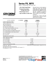 Datasheet PX240D5R manufacturer Crydom