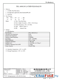 Datasheet TBL1608-245-L4 производства Cyntec