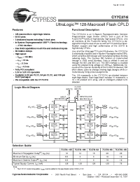Datasheet 7C374I-66 manufacturer Cypress