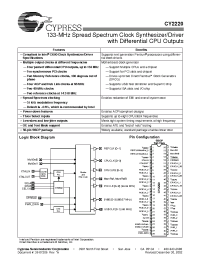 Datasheet CY2220PVC-1T manufacturer Cypress