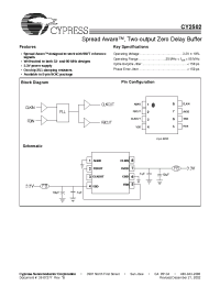 Datasheet CY2502SCT manufacturer Cypress