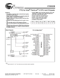 Datasheet CY28323BPVC manufacturer Cypress