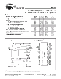 Datasheet CY28347OC производства Cypress