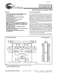 Datasheet CY7C132-35DMB производства Cypress