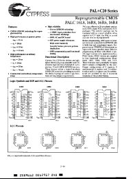 Datasheet PALC16L8-20WMB manufacturer Cypress