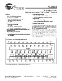 Datasheet PALCE20V8-10QC производства Cypress