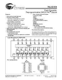 Datasheet PALCE22V10-5C производства Cypress