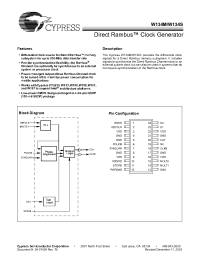 Datasheet W134S manufacturer Cypress