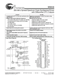 Datasheet W320-04 manufacturer Cypress