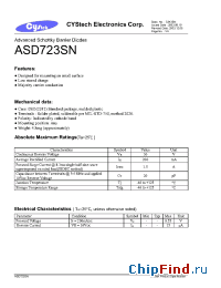 Datasheet ASD723SN производства Cystech
