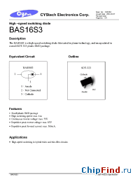 Datasheet BAS16S3 производства Cystech