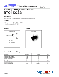 Datasheet BTC4102S3 производства Cystech