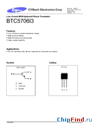 Datasheet BTC5706I3 производства Cystech