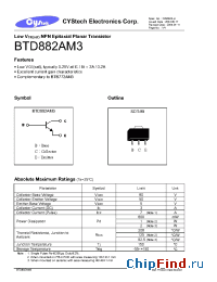 Datasheet BTD882AM3 производства Cystech