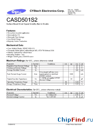 Datasheet CASD501S2 производства Cystech