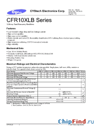 Datasheet CFR101 производства Cystech